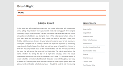 Desktop Screenshot of brushright.info
