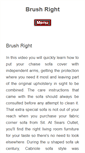 Mobile Screenshot of brushright.info